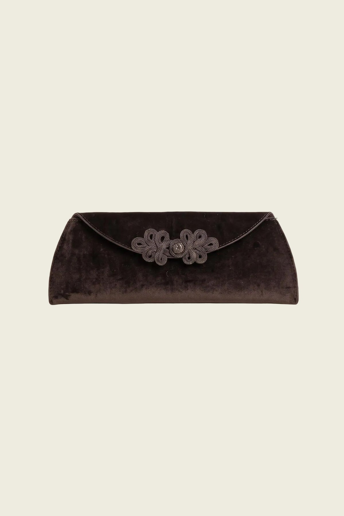 Odette Velvet Clutch Bag