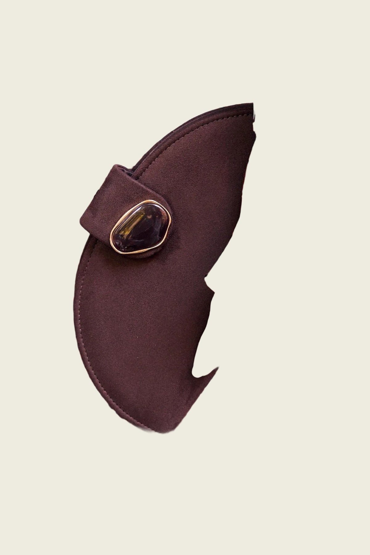 Arlet Suede Flap Clutch Bag