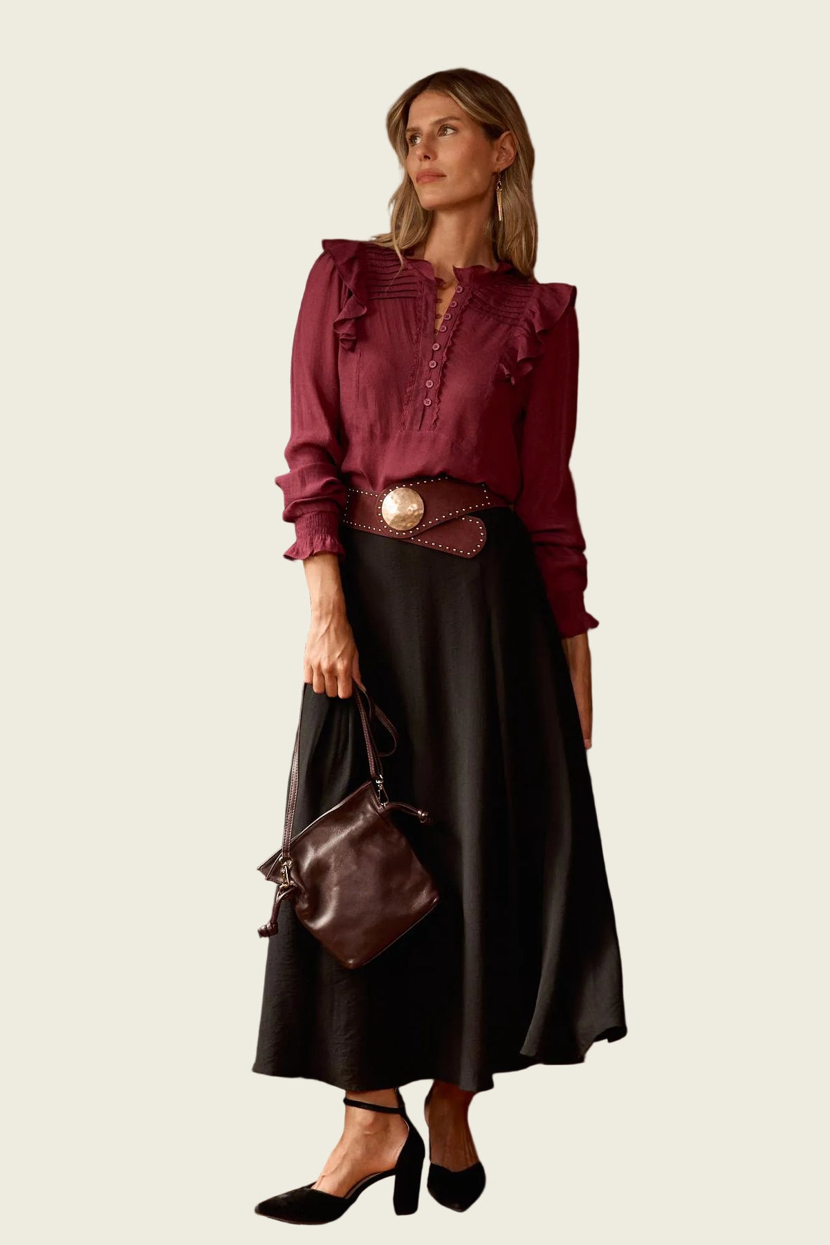 Mencía Drawstring Crossbody Bag