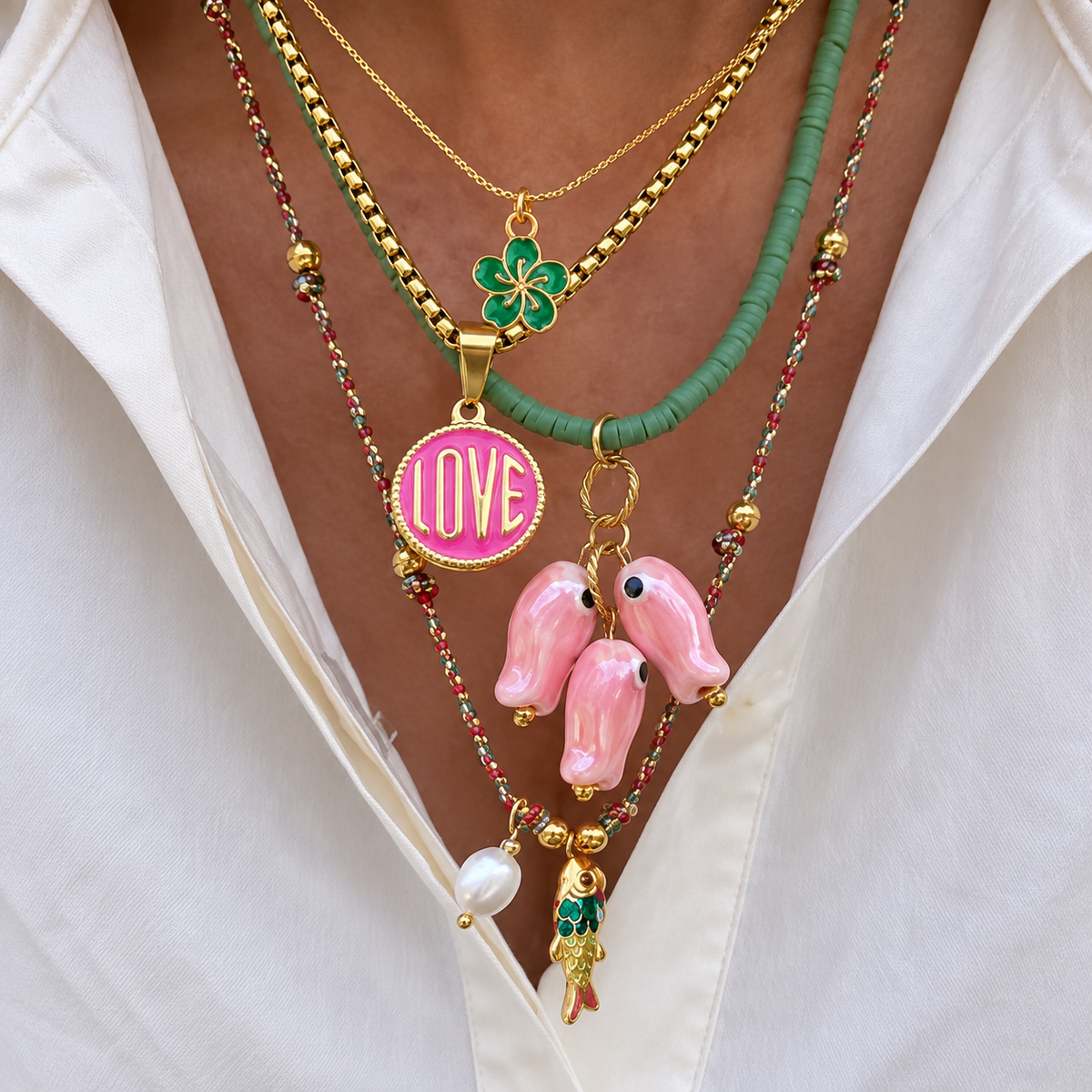 Bohemian Layered Necklaces