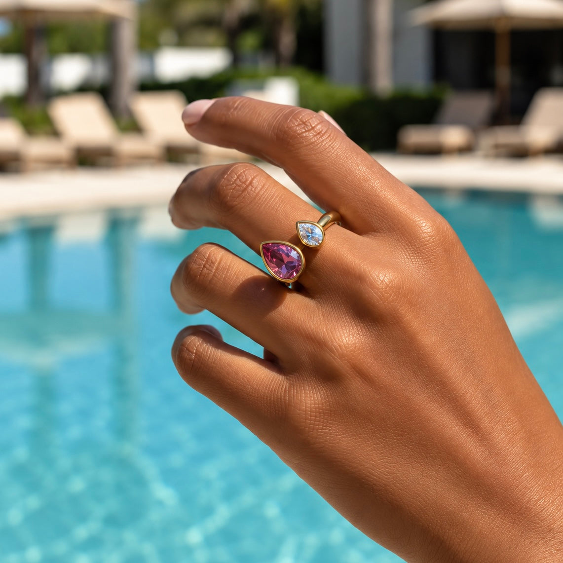 Anillo Glamour Azul