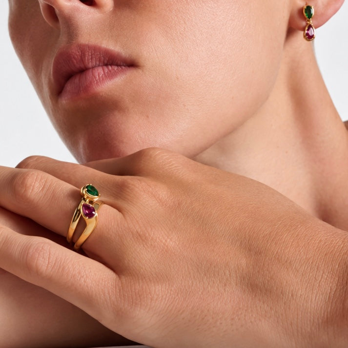 Double Ruby Ring