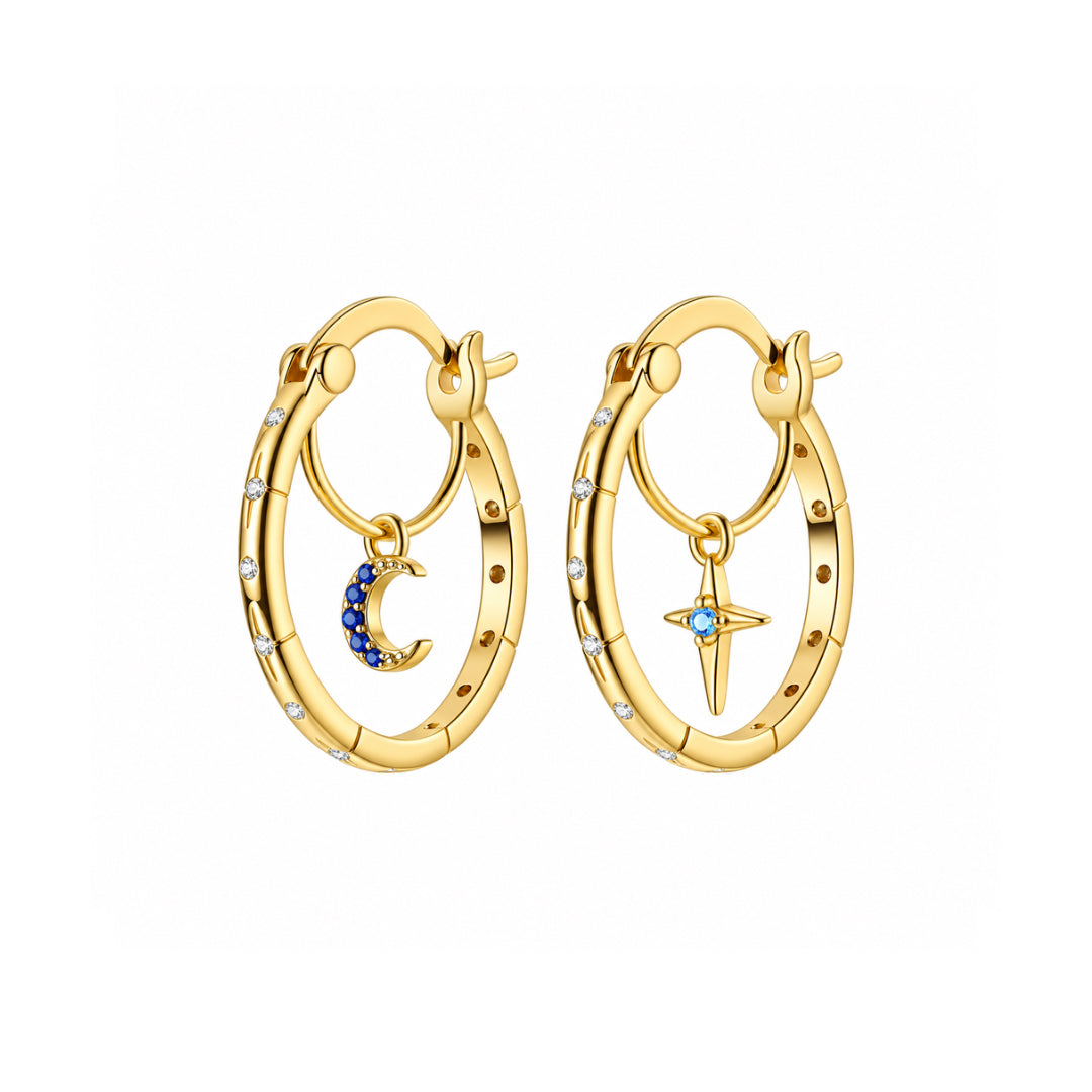 Cosmos Hoop Earrings