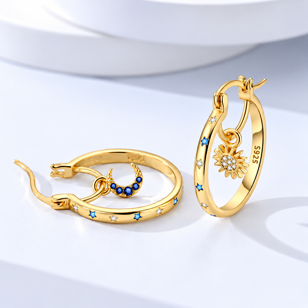 Cosmos Hoop Earrings