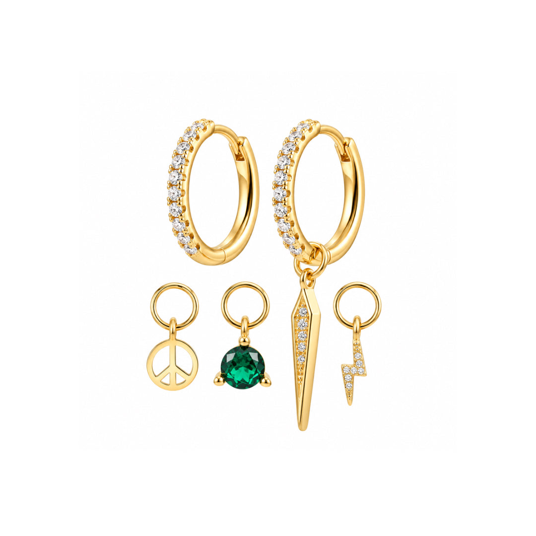 Emerald Earring Set