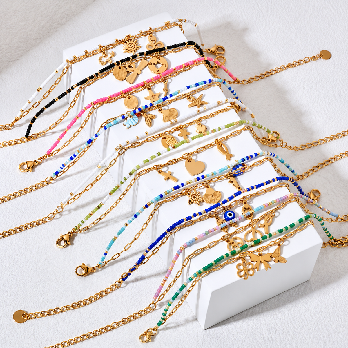 Multicolor Mosaic Bracelet