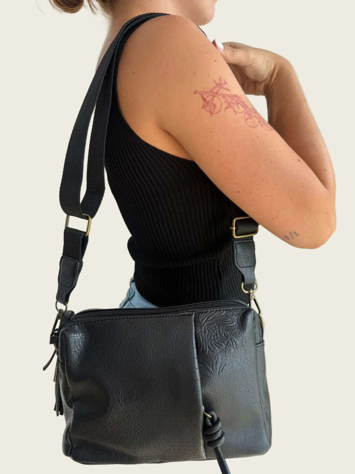 Black Cloud Crossbody Bag
