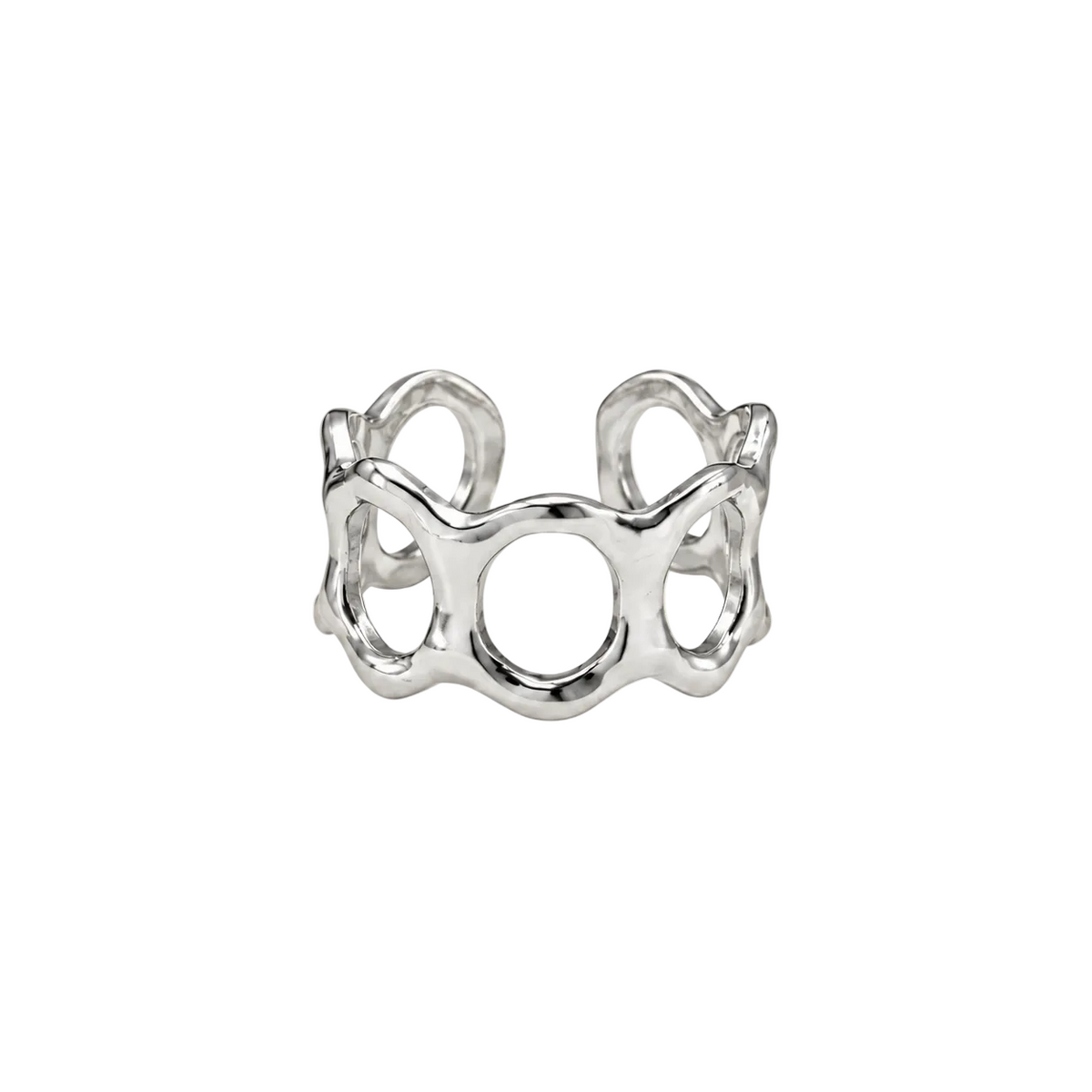 Anillo Órbita Plateado