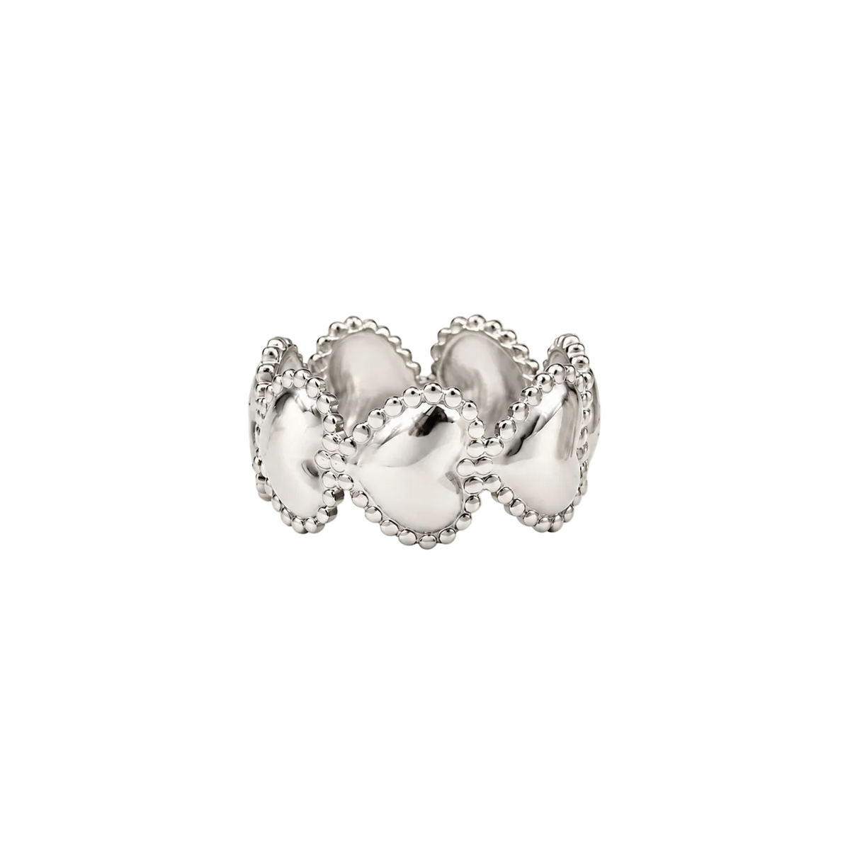 Silver Heartbeat Ring