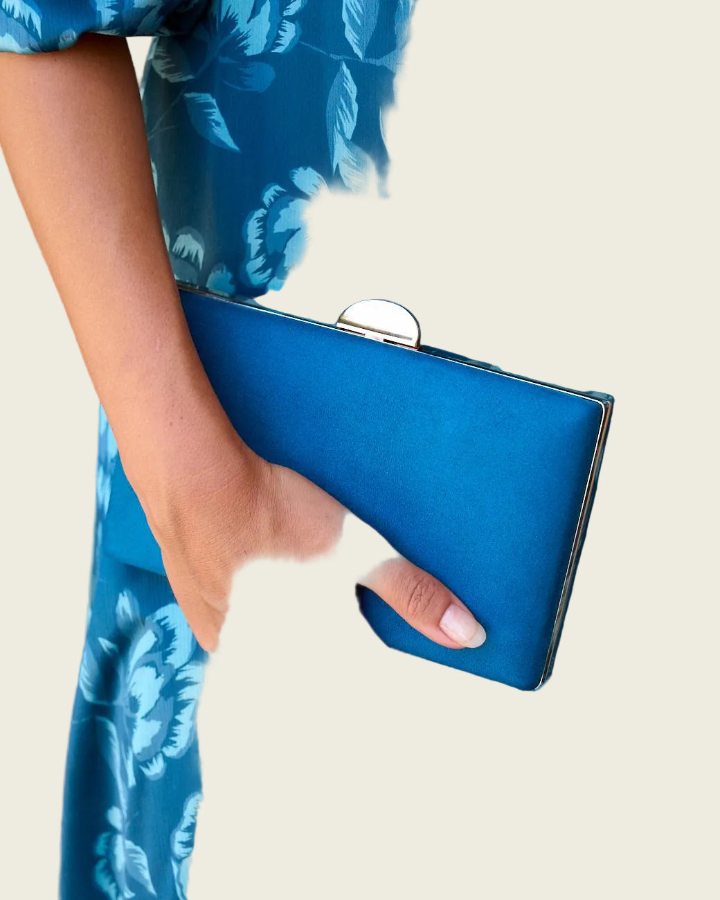Pilar Blue Clutch Bag