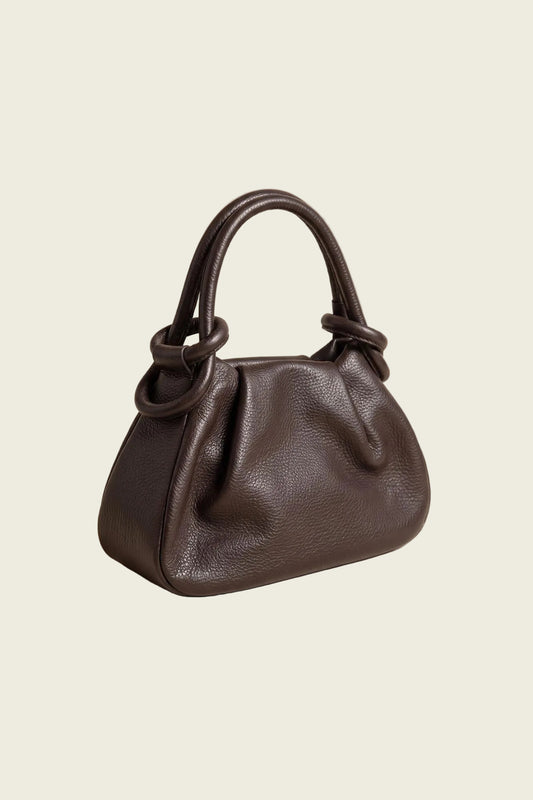 Olivia Gathered Leather Handbag