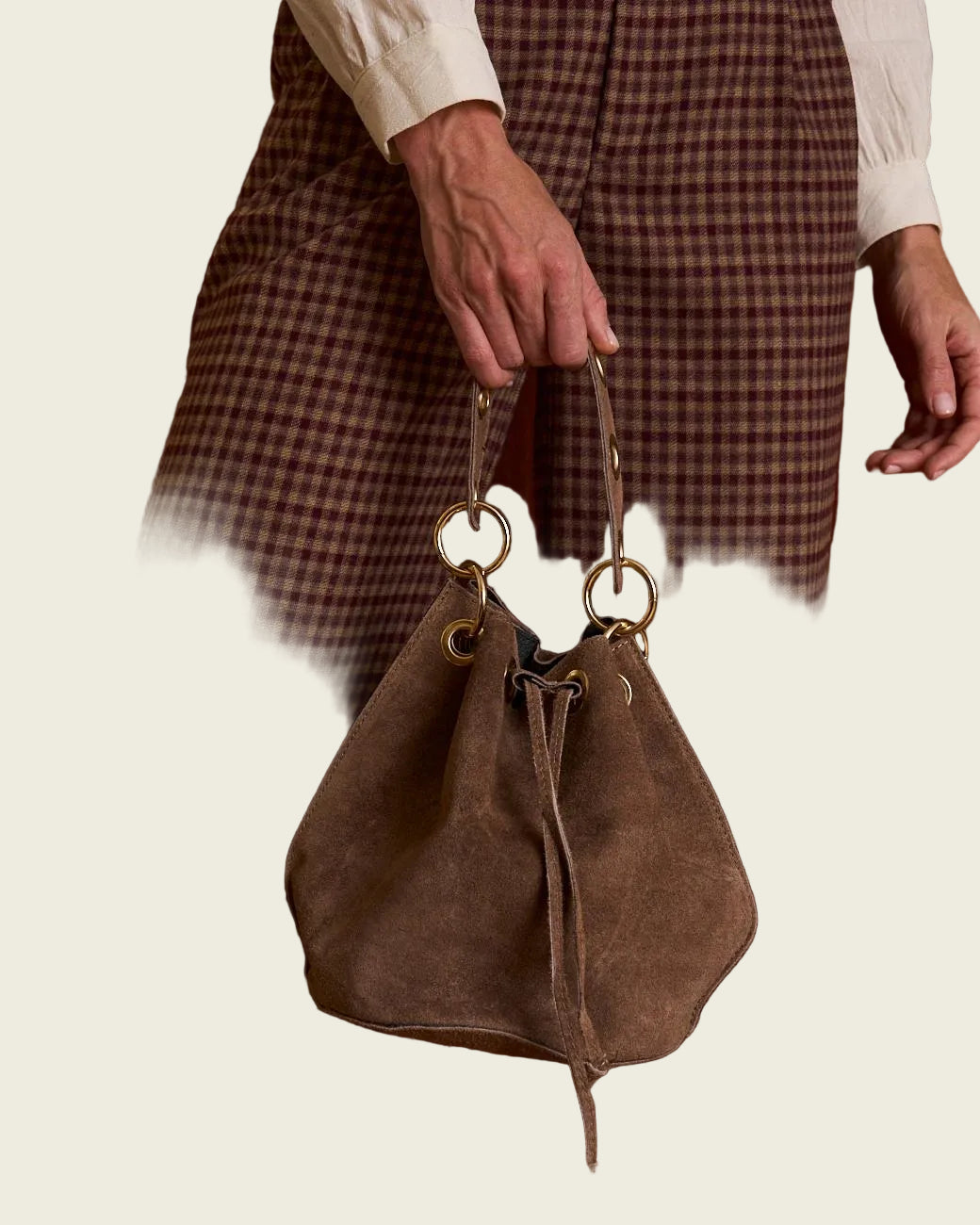 Mirian Suede Bucket Bag