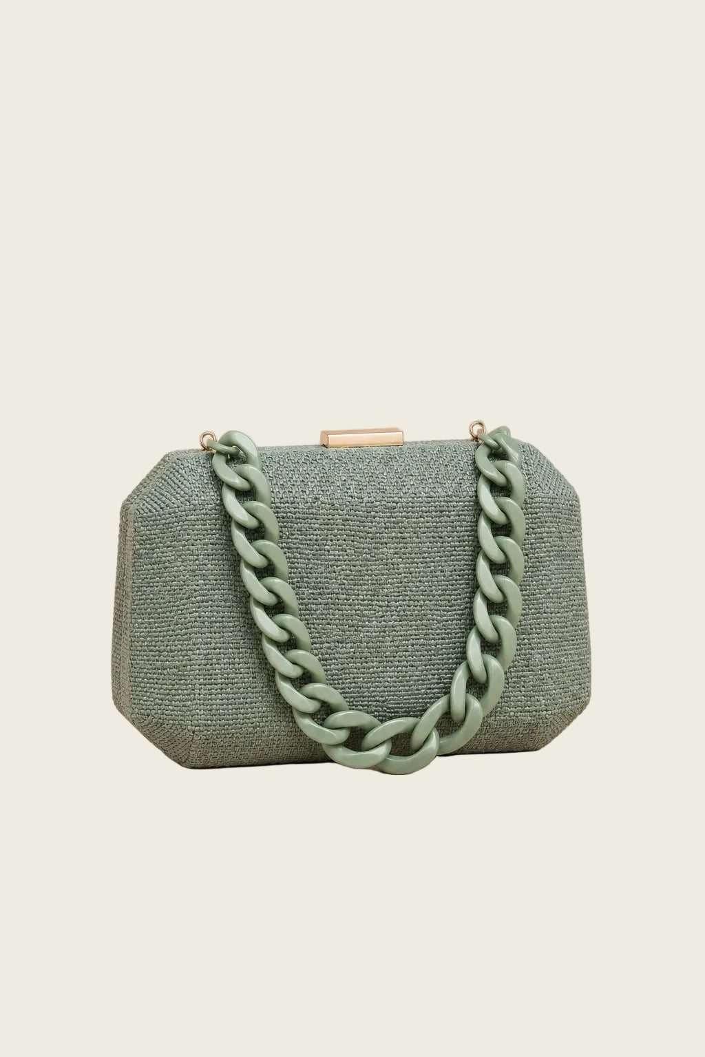 Eugenia Green Clutch Bag