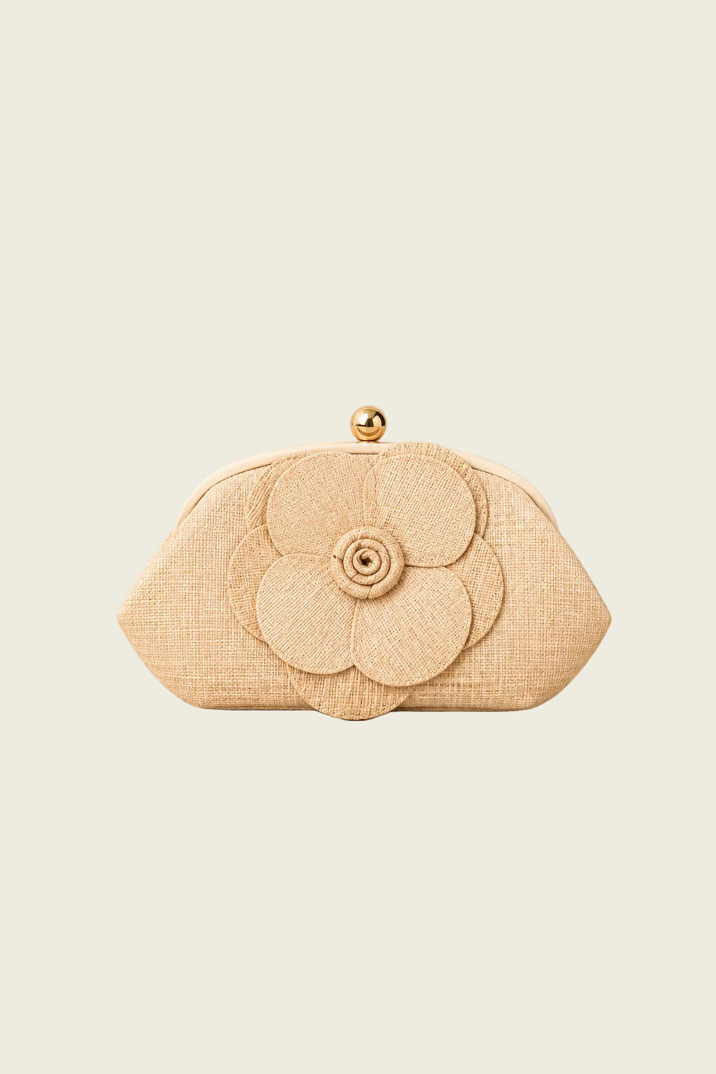 Flor Raffia Clutch Bag