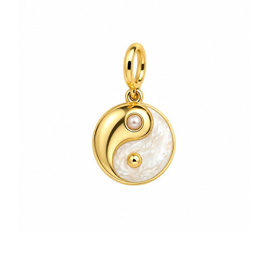Mother-of-Pearl Yin Yang Charm