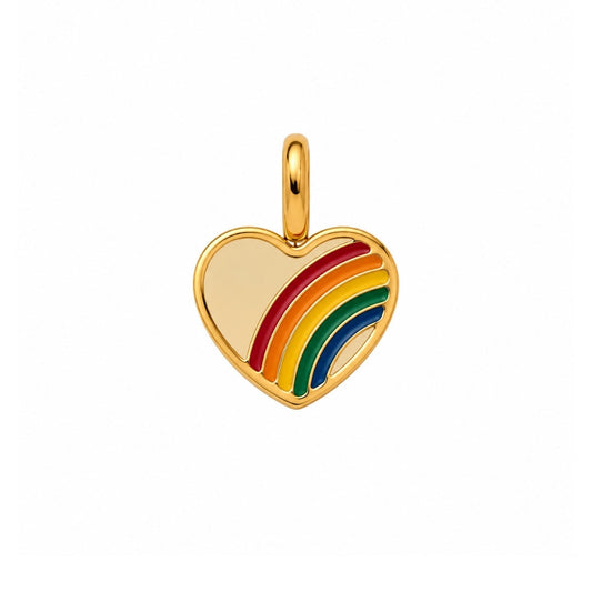 Rainbow Heart Charm