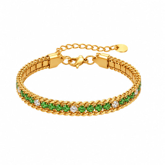 Green Beaded Bracelet