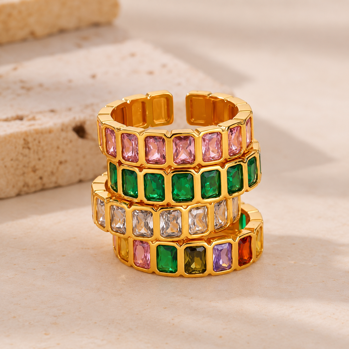Green Sparkle Ring