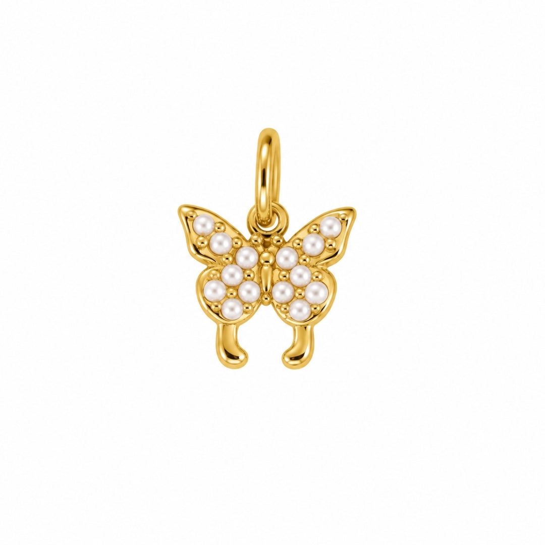Pearl Butterfly Charm