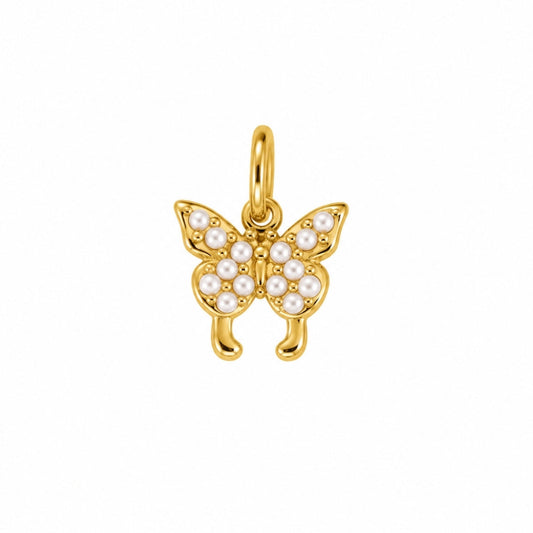 Pearl Butterfly Charm