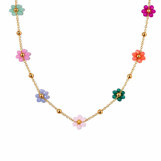Seed Bead Garden Necklace