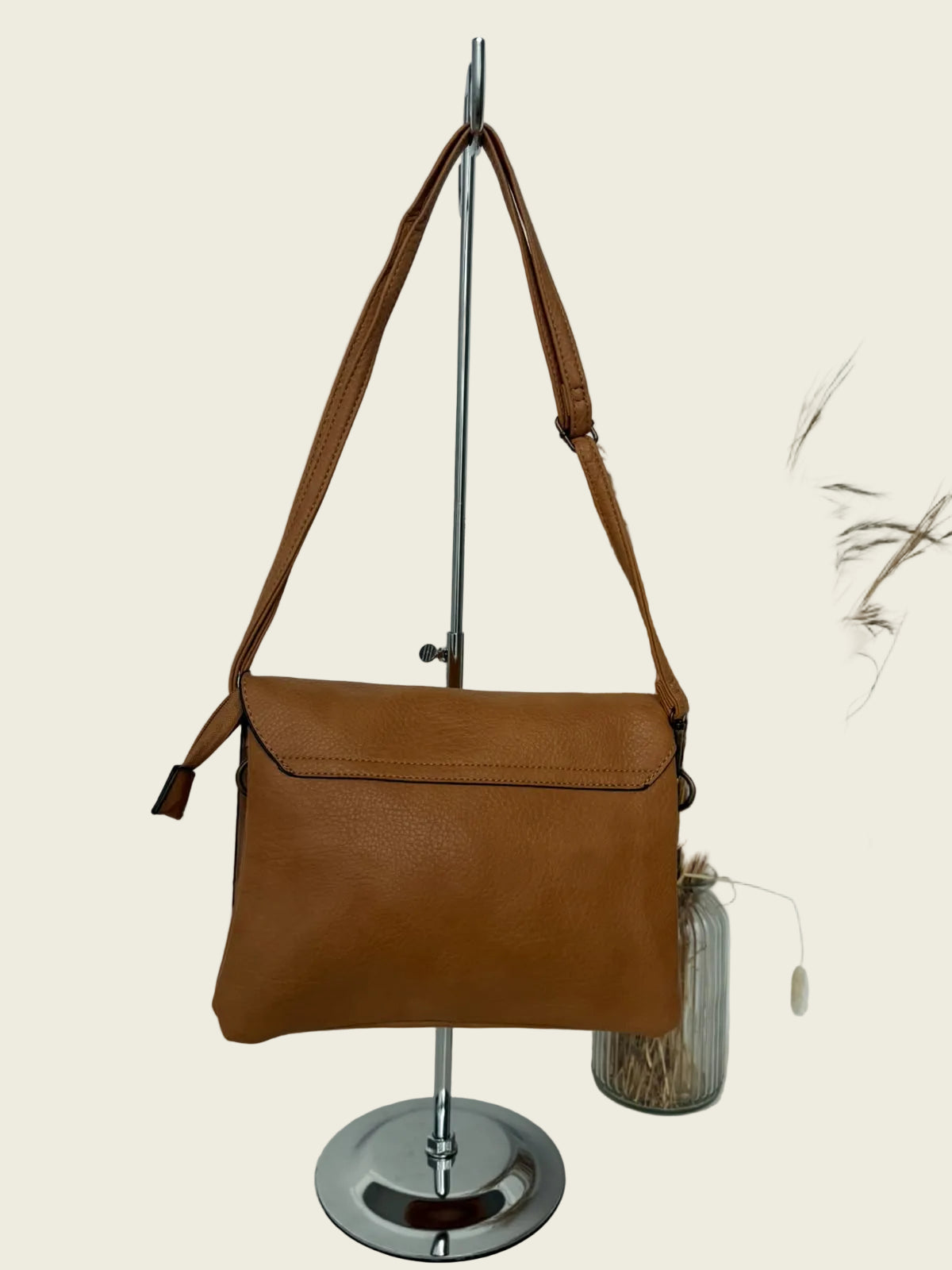Alba Camel Crossbody Bag