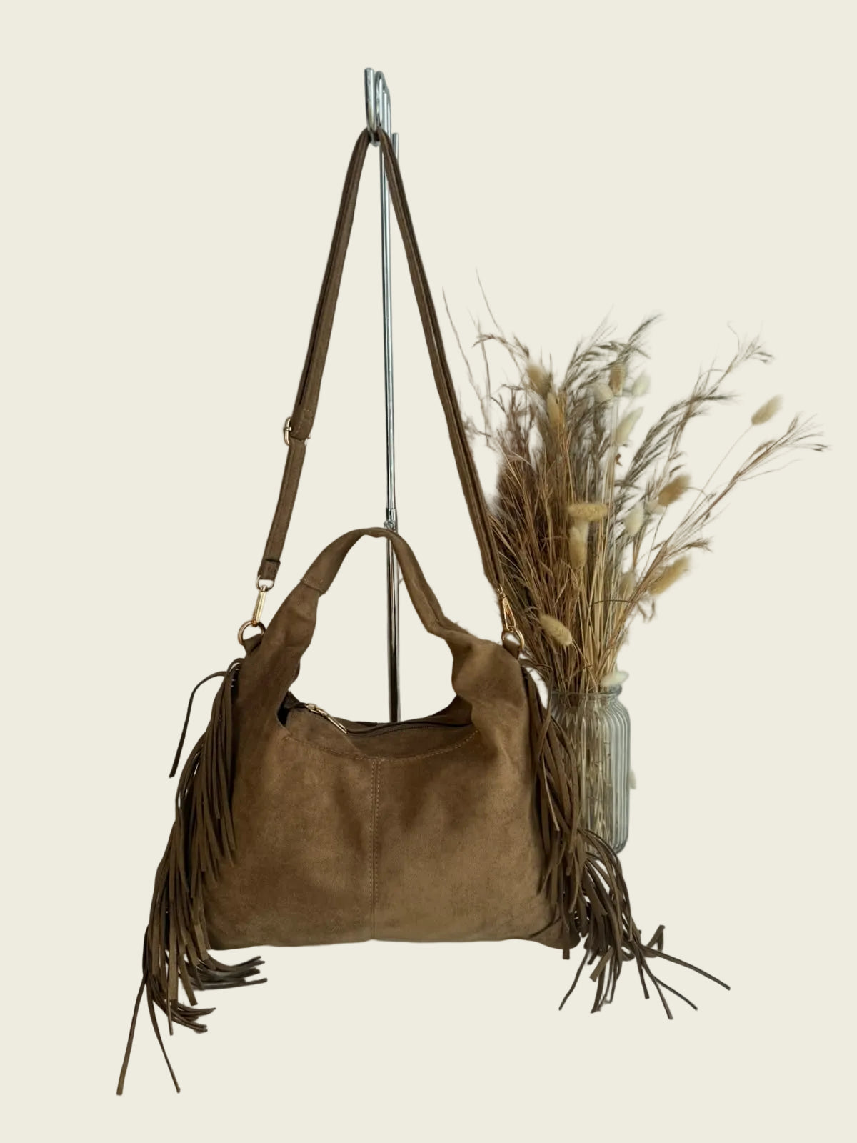 Vera Camel Crossbody Bag