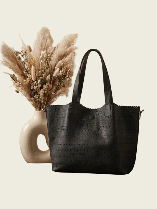 Black Sena Tote Bag