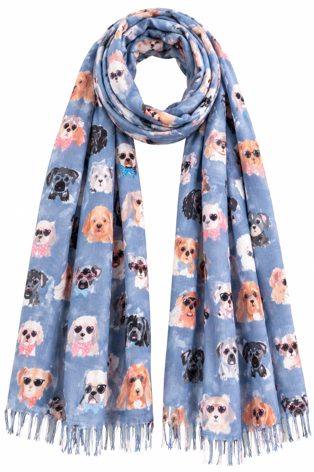 Gray Puppy Scarf