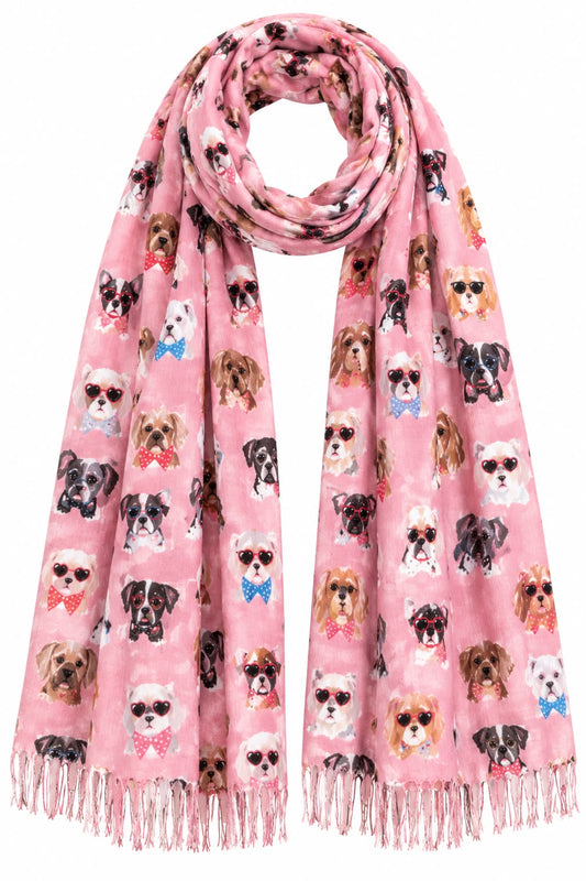 Pink Puppy Scarf