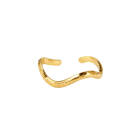Golden Wave Ring