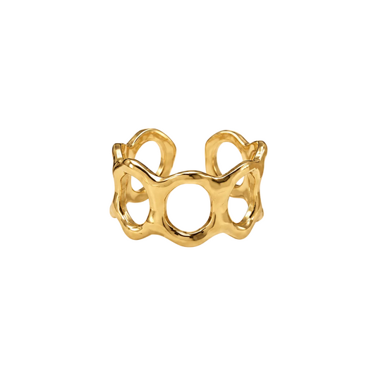 Golden Orbit Ring